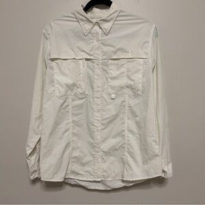 World Wide Sportsman Women’s Size Medium? White Vented Fishing Shirt *READ